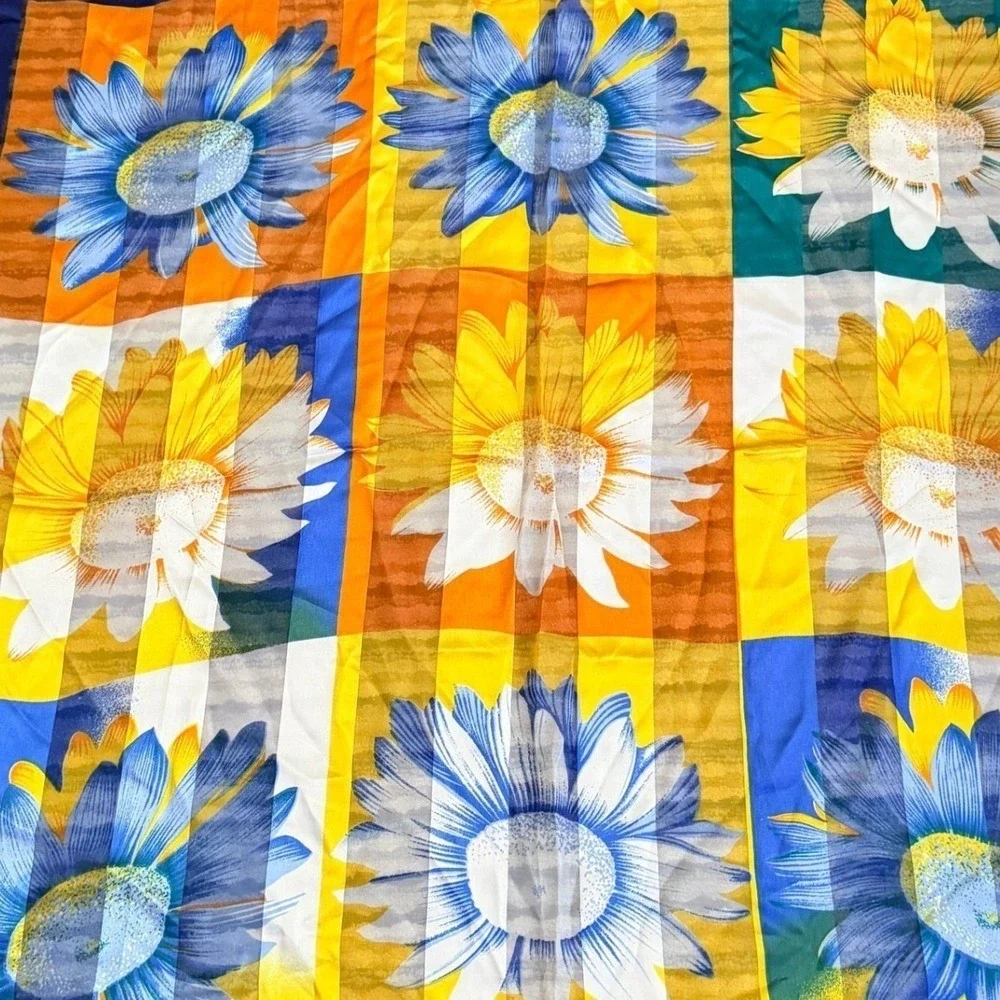 Sunflower‎ Floral Fashion Scarf Satin 3'x3'